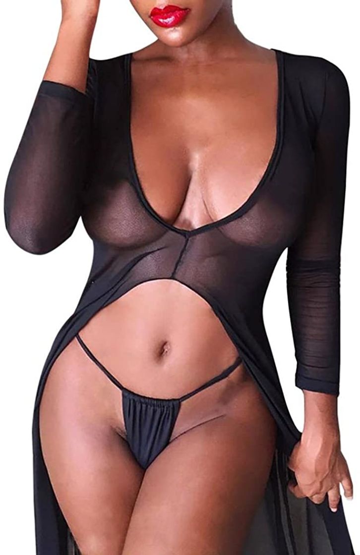 Place SADWF Lencería Sexy para Mujer para Sex Body Babydoll de Piel de