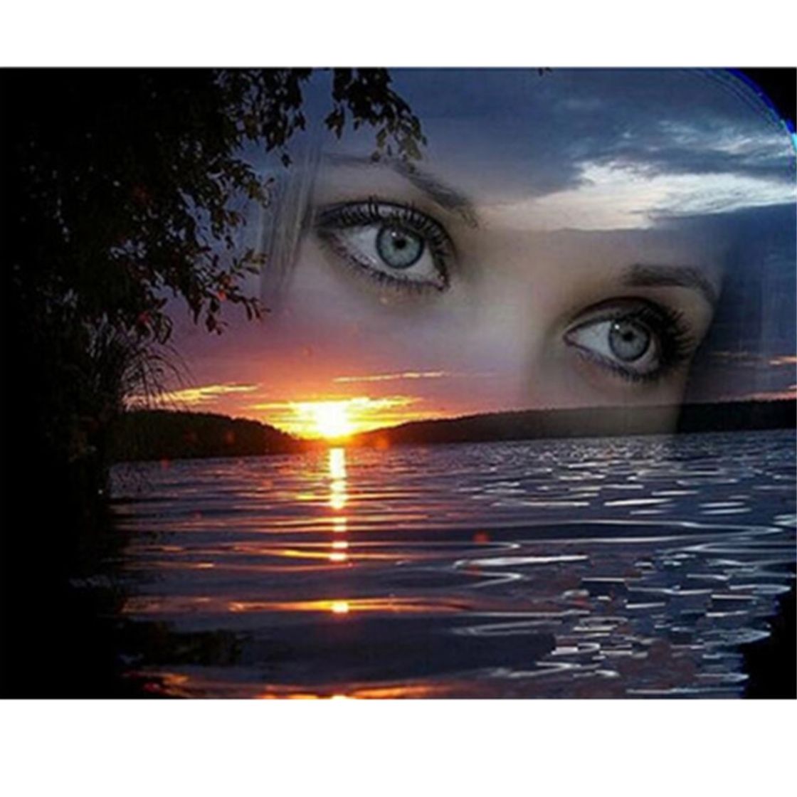 Social 5D Diy Pintura Diamante Taladro Completo Kit De Punto De Cruz Diamante Kits De Pintura Para Adultos Rhinestone Bordado Diamante Arte Ojos De Mujer Ojo Hall