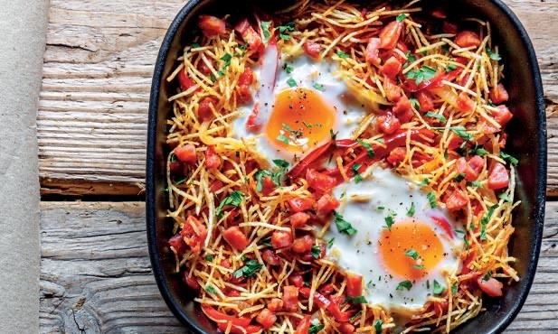 Social Ovos rotos com chouriço 