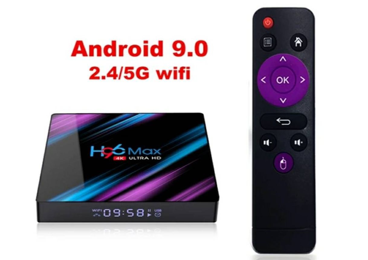 Moda H96max smart tv box, android 9.0, assistente google, 4k, wif