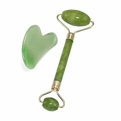 Belleza ouying1418 Natural Facial Roller Jade Stone Roller Face Beauty Tools With Jade