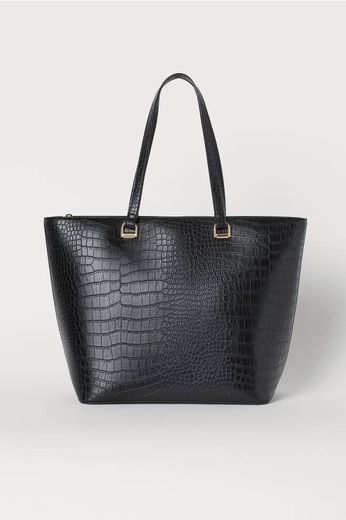 Moda Shopper com padrão crocodilo