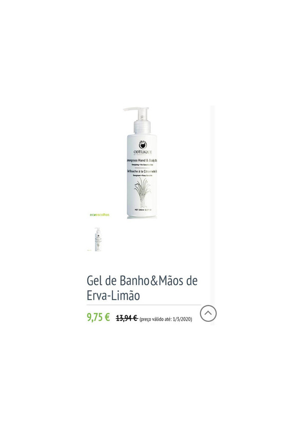 Social Gel de banho produtos naturais