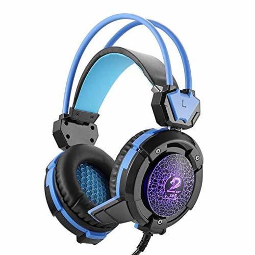 Compatible con Auriculares para Juegos PS4 Compatible con Luces LED RGB