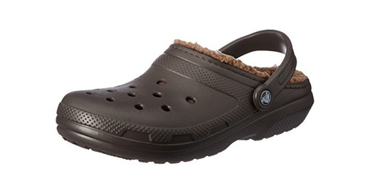 Crocs Classic Lined Clog, Zuecos Unisex Adulto, Marrón