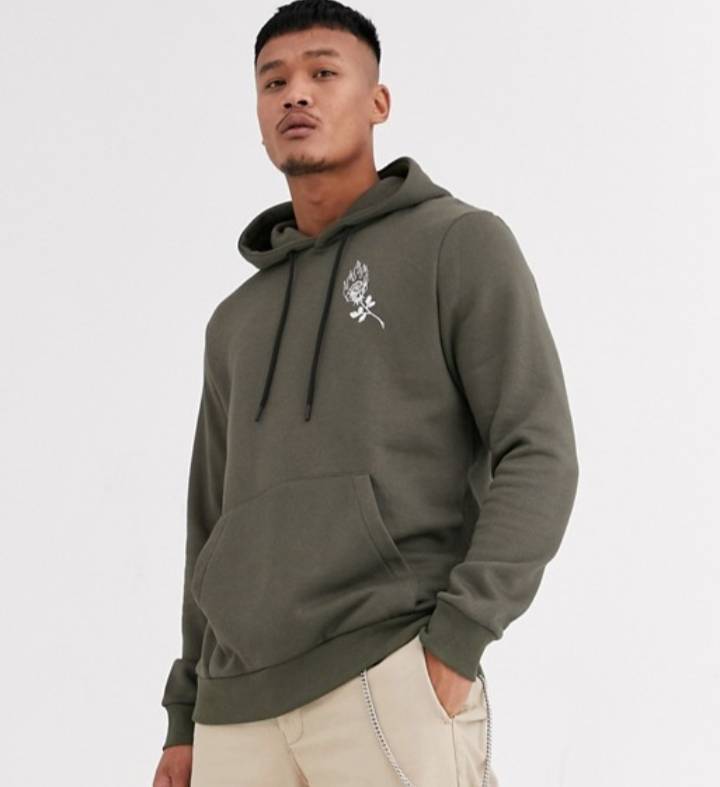 Social Sudadera verde bershka