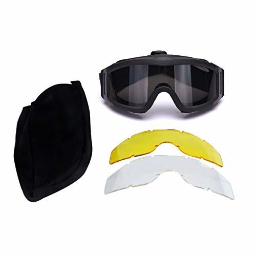 Product Lorenlli Táctico Acampar Ciclismo Gafas Protectoras Gafas Protección para los Ojos Protección