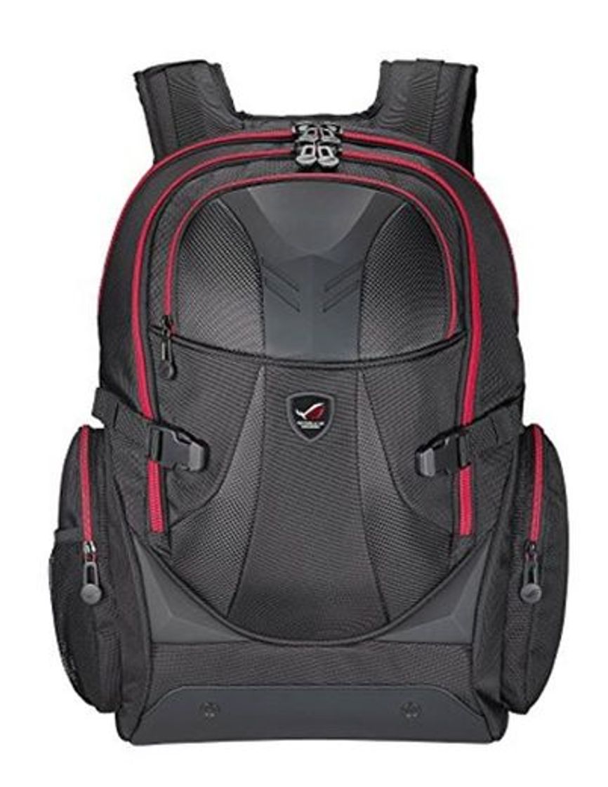 Social ASUS ROG XRANGER Mochila Nylon, Caucho Negro/Rojo - Mochila para portátiles y