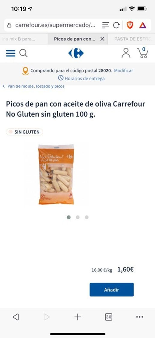 Products Picos con aceite de oliva sin gluten