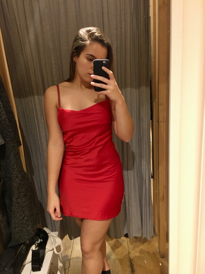 Product Brandy Melville Red Satin Dress