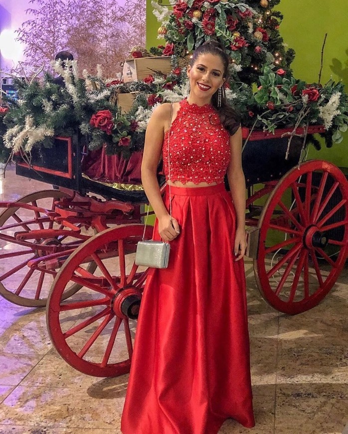 Moda Vestido vermelho 