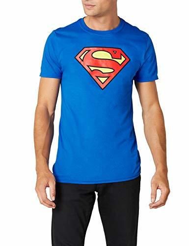 Collectors Mine - Camiseta de Superman con Cuello Redondo de Manga Corta