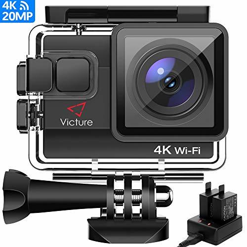Social Victure AC800 Cámara Deportiva WiFi 4k Ultra HD 20MP Action Camera Acuatica