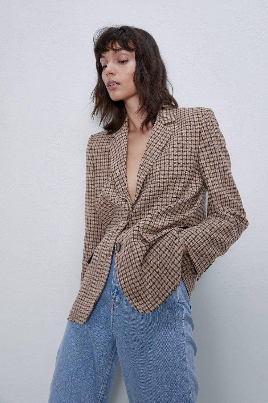 Fashion Blazer quadrados zara