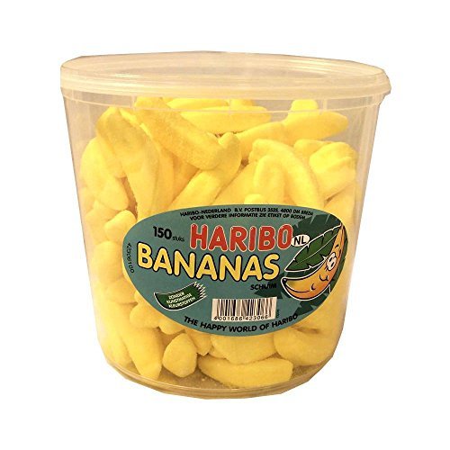 Place Haribo Bananas 150 Unidades. Bote Redondo