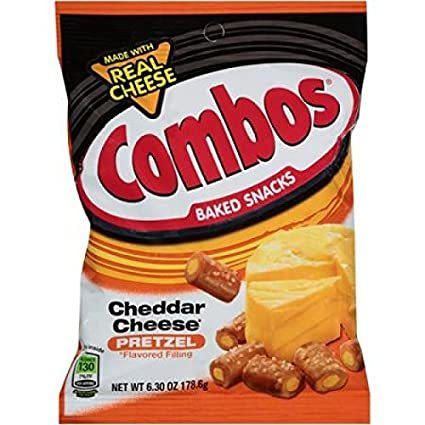 COMBOS Cheddar Cheese Cracker Baked Snacks 6.3-Ounce Bag ...