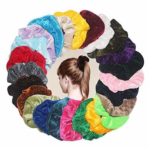 24 Colors Hair Scrunchies