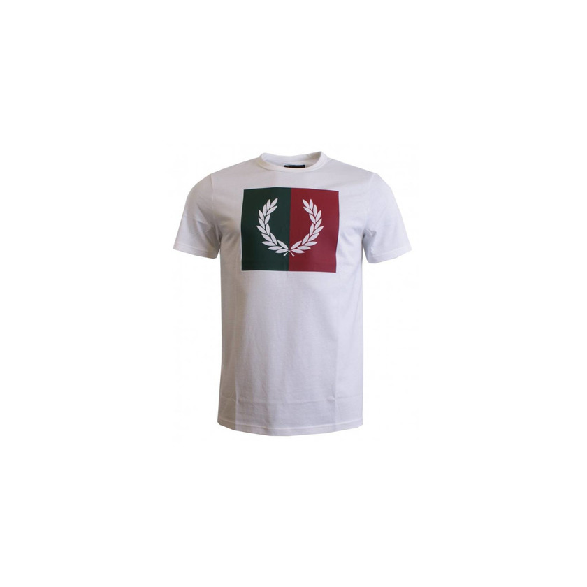 Social Fred Perry Split Laurel Wreath T Shirt Snow