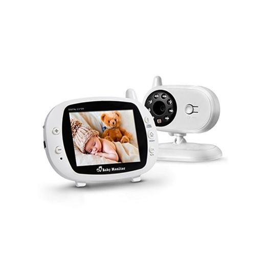 Powerextra Vigilabebé Bebé Monitor Inteligente con LCD 3