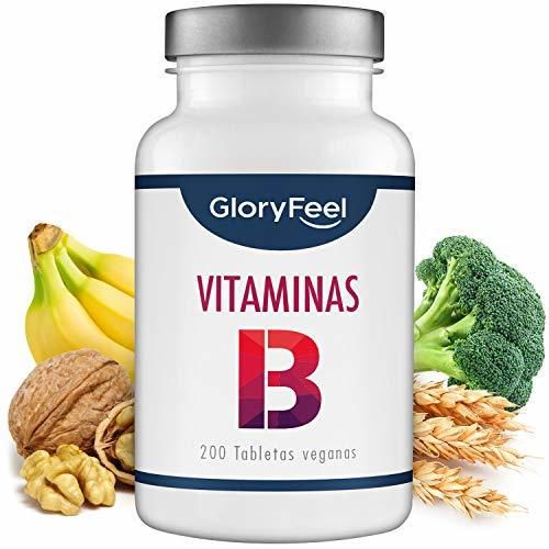 GloryFeel® Vitamina B Complex - 200 tabletas veganas de vitamina B -