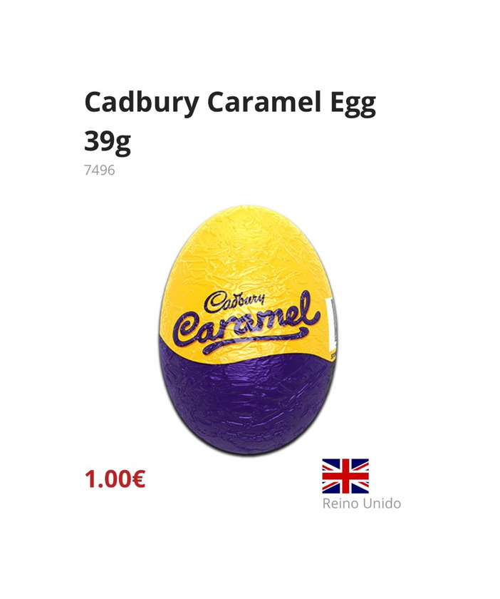 Product Cadbury caramel egg 