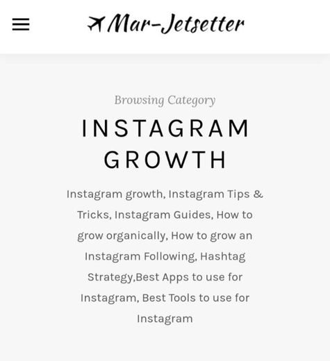 Instagram Growth | mar_jetsetter