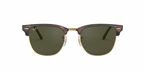 Moda Ray-Ban Clubmaster - Gafas de sol para hombre, Marrón