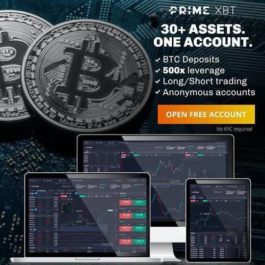 PrimeXBT – No. 1 Bitcoin-based Platform For Active Traders