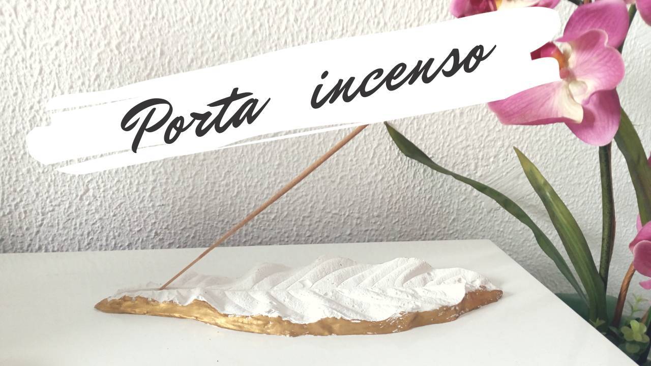 Moda Porta incenso com gesso