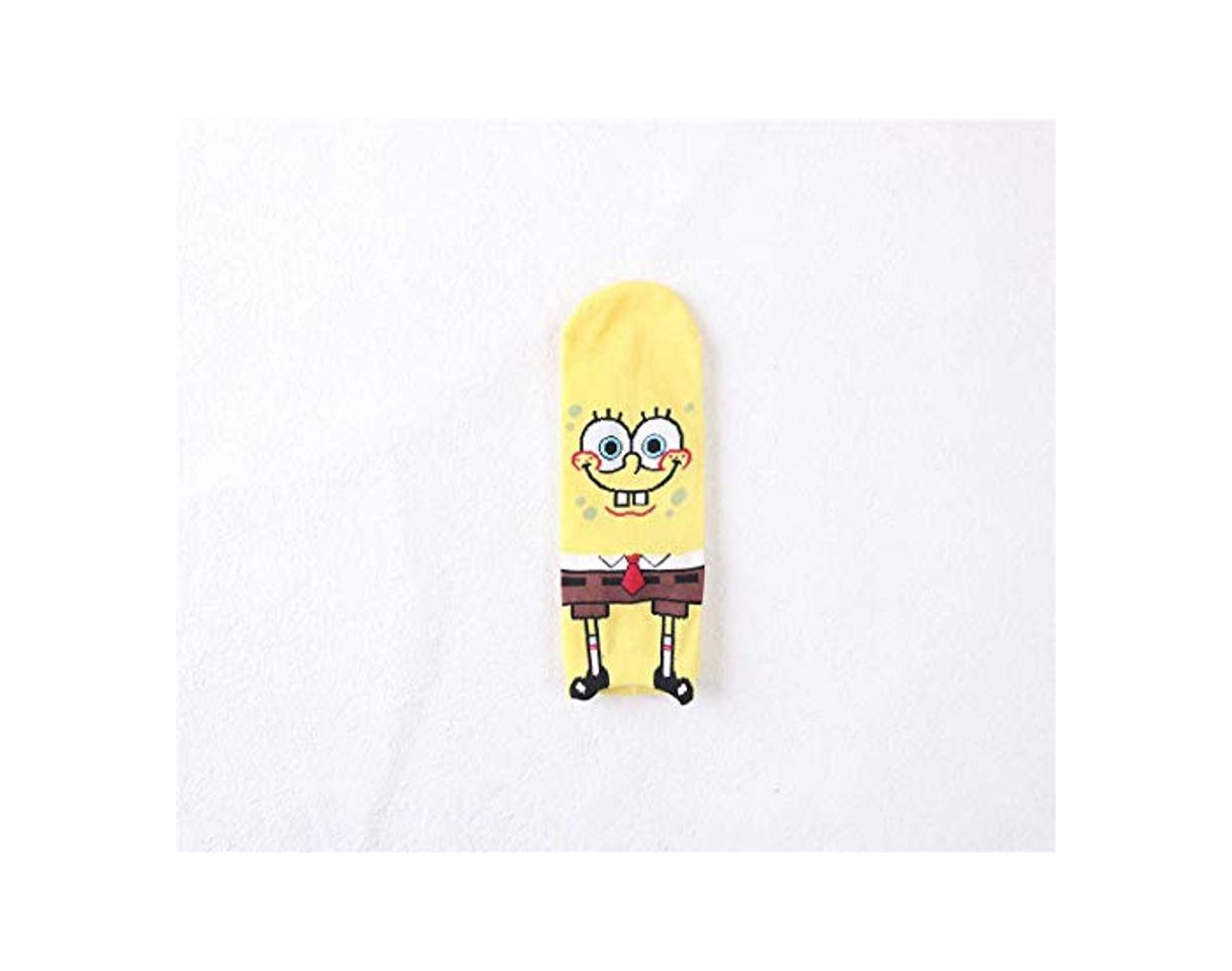 Social ZHANGNUO Bob Esponja Calcetines Creativos para Barcos Calcetines De Algodón para Mujer