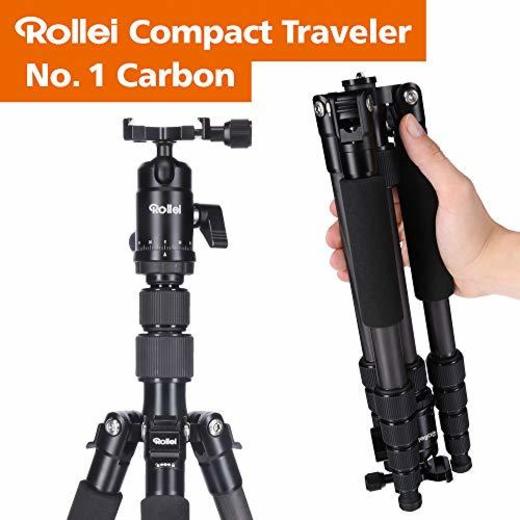 Rollei Compact Traveler No I Carbon I Negro I Trípode de Viaje