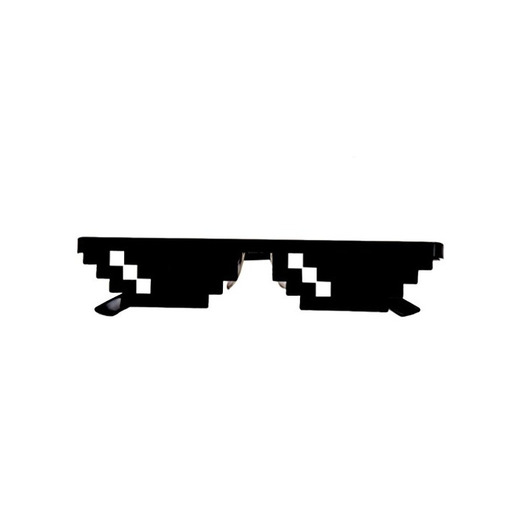 WalshK Thug Vida Gafas 8 bits Pixel Tratar con Gafas de Sol