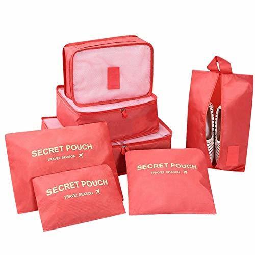 Electronic DoGeek- 7 en 1 Set de Organizador de Equipaje Viaje con Bolsa