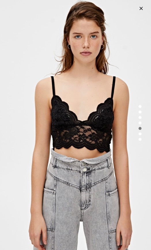 Fashion Top bralette renda 