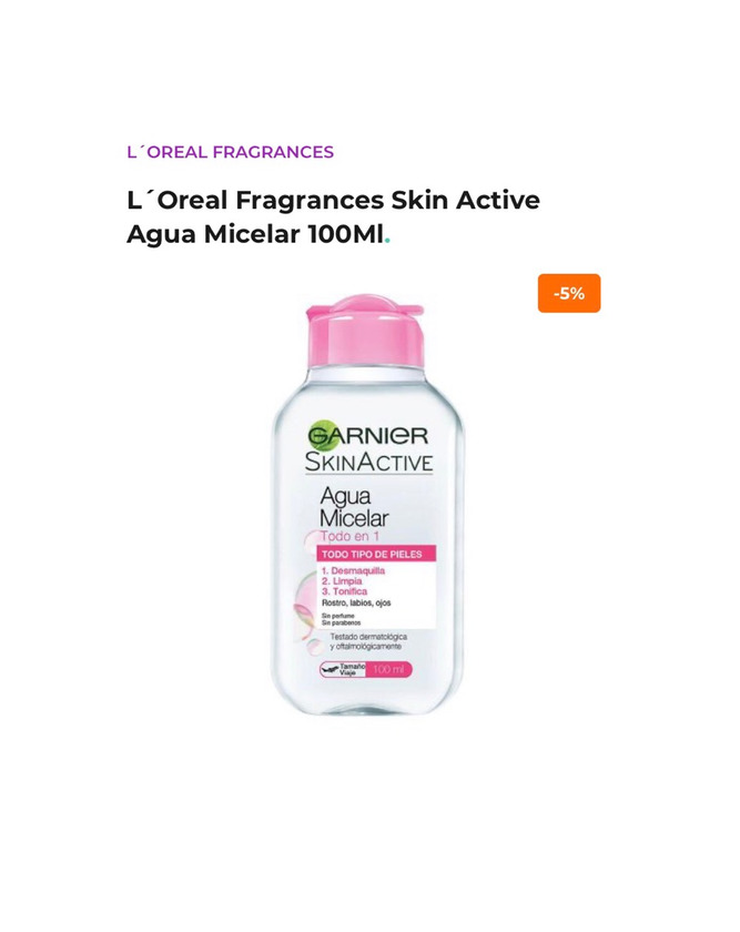 Products Água micelar 