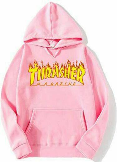 Sweat thrasher rosa rapariga