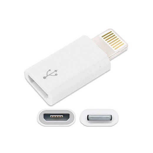 Ociodual Adaptador Conversor de Micro USB a 8 Pin Compatible con iPhone