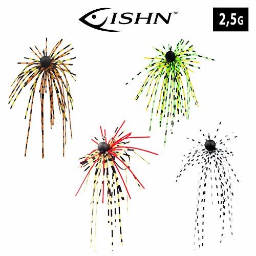 Lugar FISHN Dirty Hairy Jig Set - Flecos con Flecos, Flecos pegadizos -