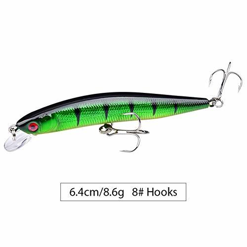 Products KKAAMYND 1 PC de hundimiento Lento Minnow señuelos de Pesca Jerkbaits Wobblers