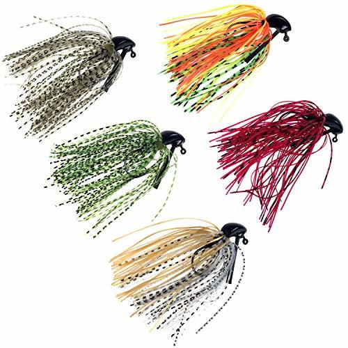 Producto 5 pcs 7 g(1/4oz) mixto color Fly Caucho Natación Bass Señuelos Señuelos