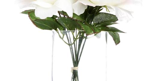 Jarra vidro flor artificial grande branco | Artigos para a casa - Primark