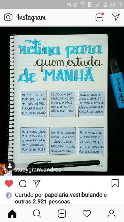 Moda organização de estudo