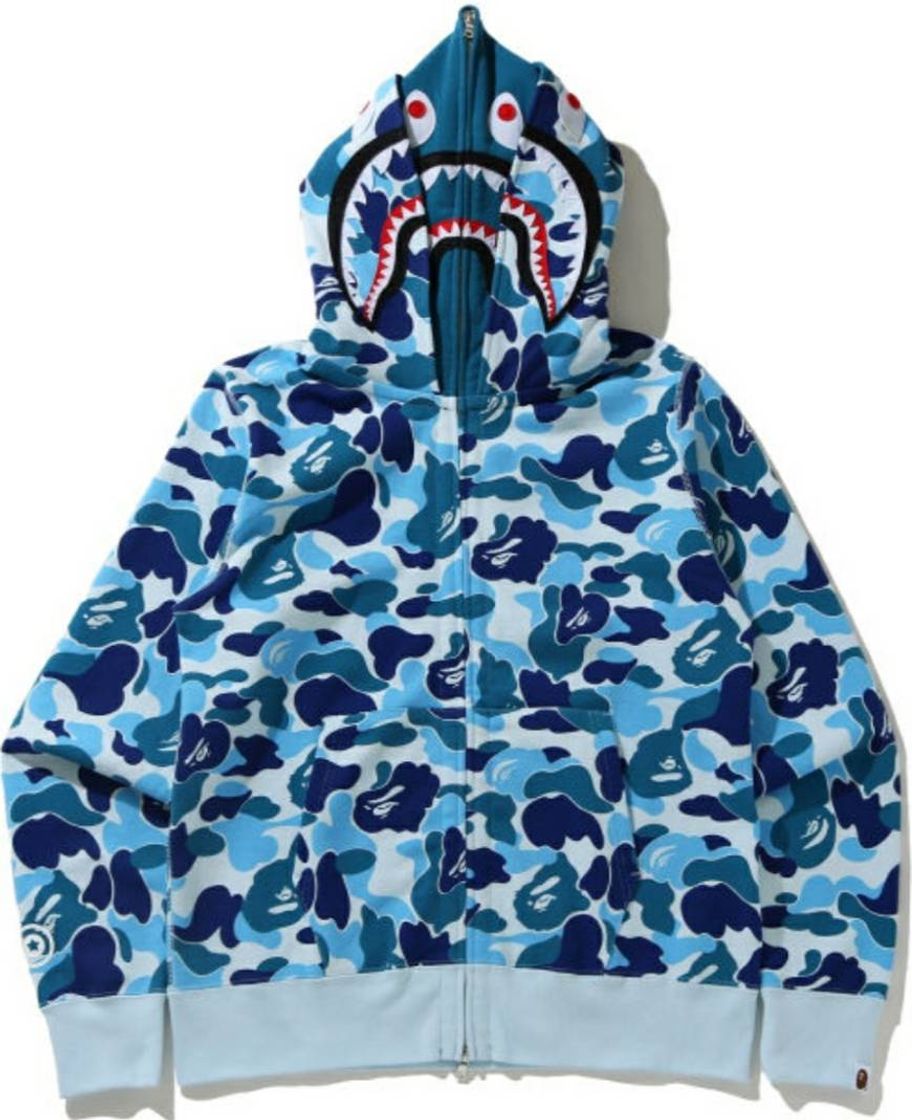 Moda Sudadera con capucha y cremallera doble ABC Camo Shark

