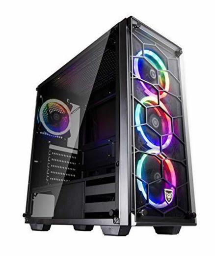 Nfortec Draco V2 Torre Gaming Negra RGB Diseño Full View