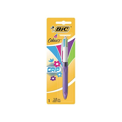 BIC 4 colores Grip bolígrafos Retráctiles punta media