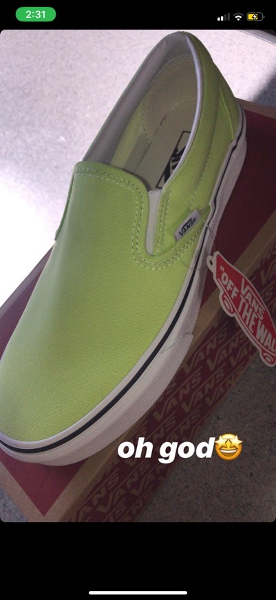 Places Vans Classic Slip-on, Zapatillas sin Cordones para Mujer, Verde