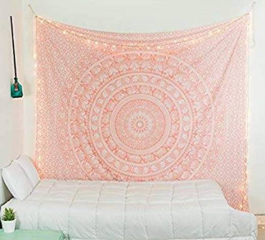 Indian Rose Gold Tapestry