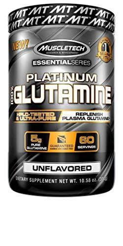 Belleza Muscletech Platinum 100 % Glutamine 60 Serv - Suplemento de glutamina