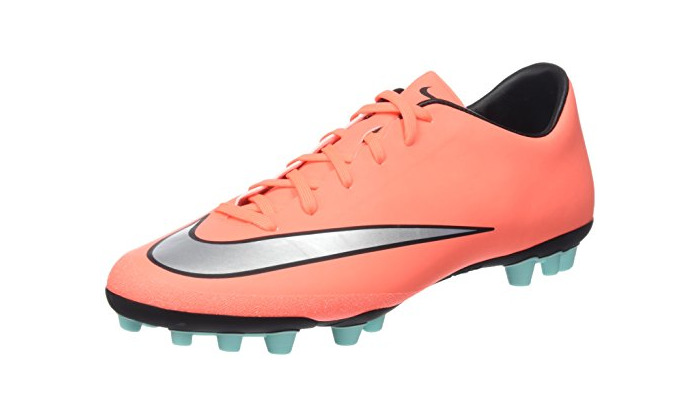 Fashion Nike Mercurial Victory V AG-R, Botas de fútbol para Hombre, Naranja/Plateado/Negro