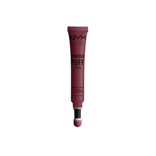 NYX PROFESSIONAL MAKEUP pintalabios mate larga duración Labial Poowder Puff Lippie Lip Cream Tono  7  Moody Color Cereza